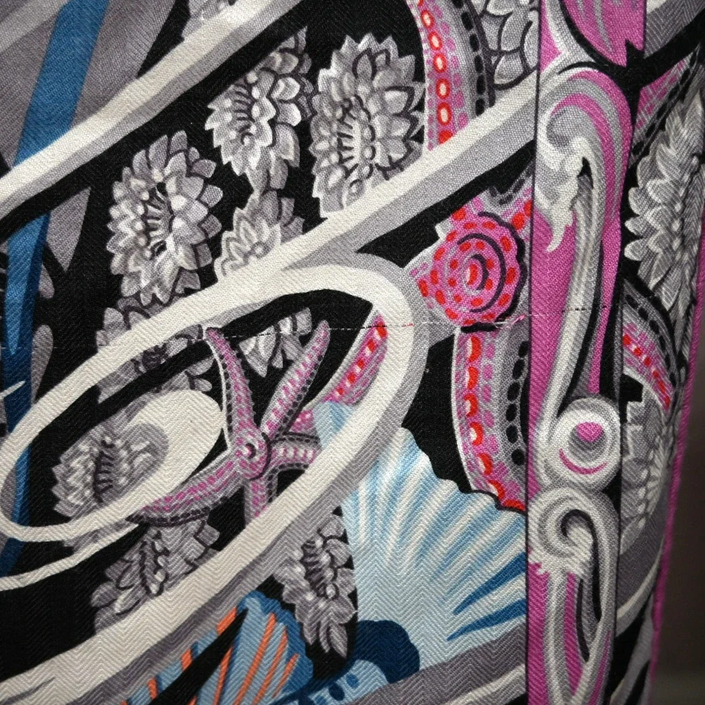 Hermes 'de la mer au ciel' Multicolored Shawl - Picture 12 of 16